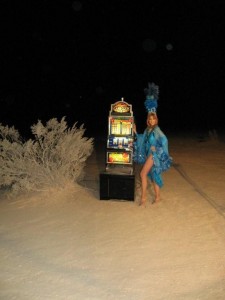 MTV Slot Machine Prop for Panic at the Disco music videos at a dry lake bed near Las Vegas, NV IMG_2327