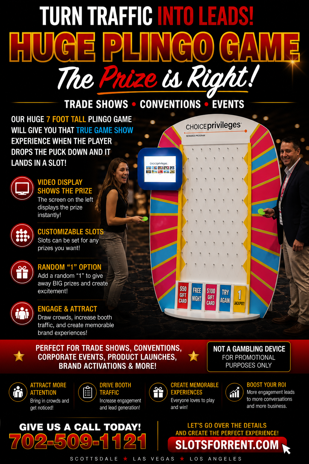 Huge Plingo promotional prize game rental