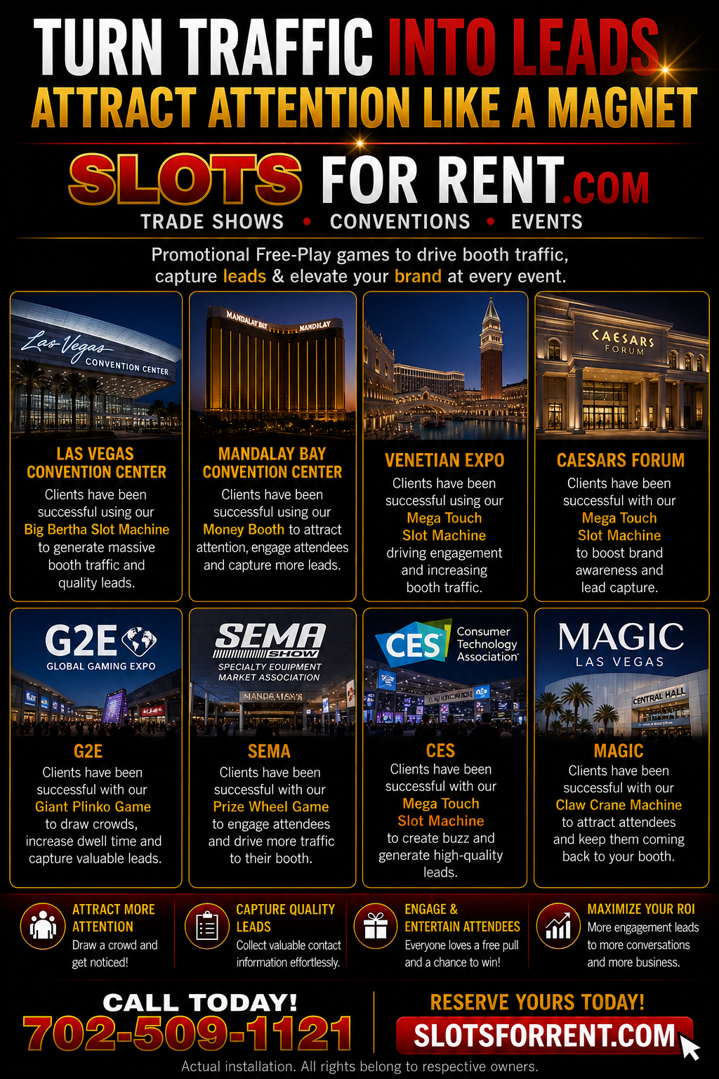 Caesars Forum venue promotional games