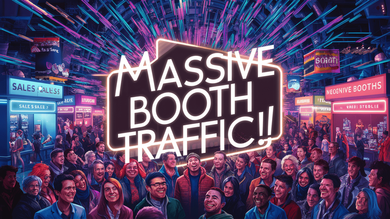 Massive Booth Traffic at Conventions