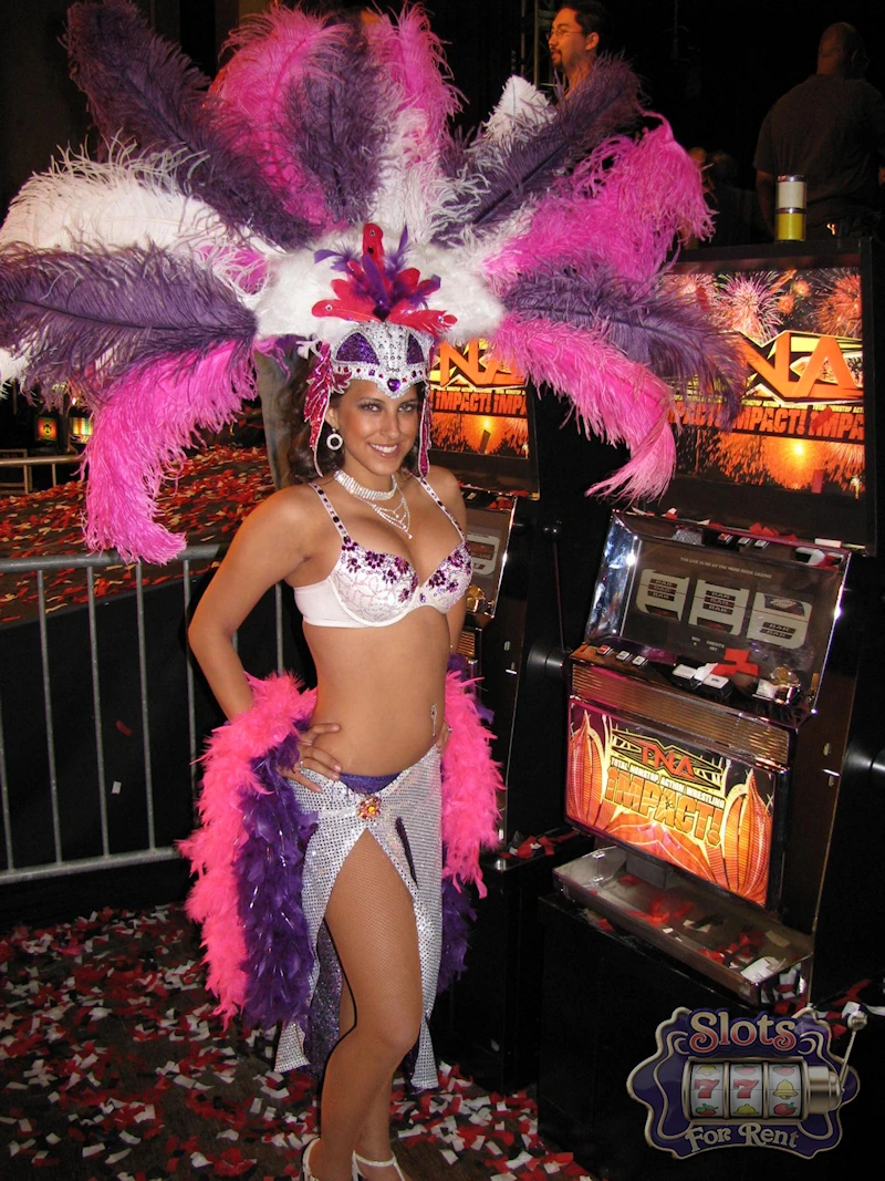 Full Size Promotional Slot Machines For Rent 3 TNA at the Hard Rock Slot machine rental in Las Vegas